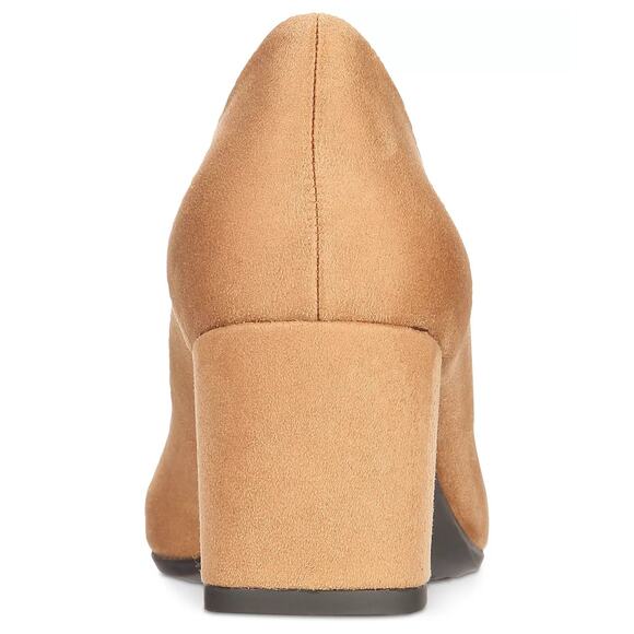 Easy Street Women Proper Classic Pump Heels Size US 9W Sand Tan Super Suede - Picture 3 of 5